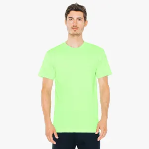 American Apparel Unisex Neon Green 50/50 Short Sleeve Tee