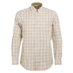 Barbour Sporting Tattersall Mens Shirt - Red / Khaki
