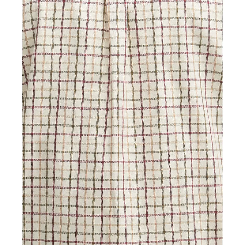 Barbour Sporting Tattersall Mens Shirt - Red / Khaki