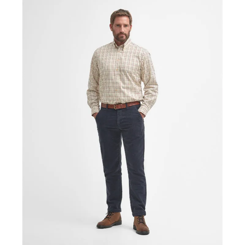 Barbour Sporting Tattersall Mens Shirt - Red / Khaki