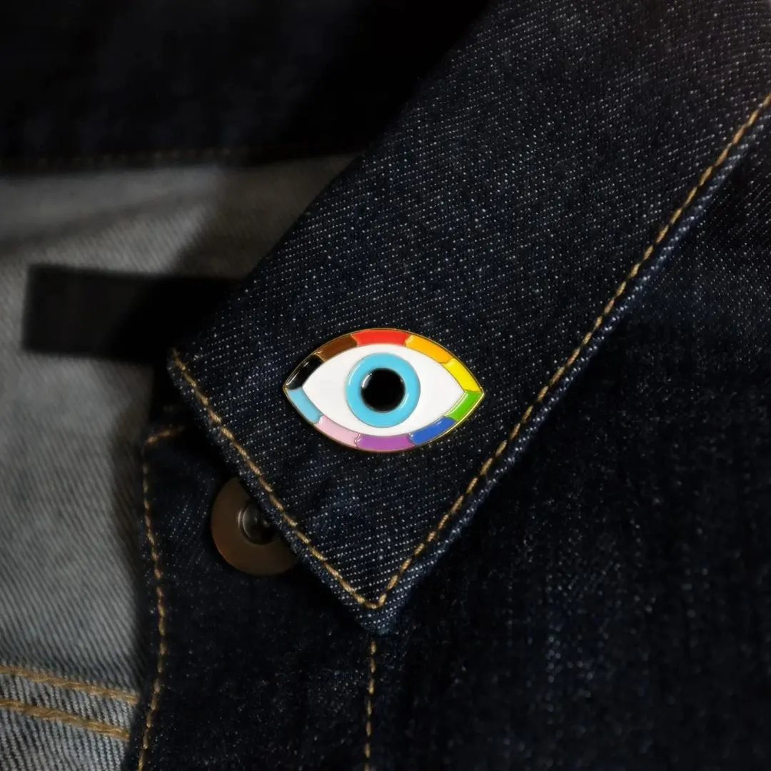 BCDS Rainbow Evil Eye Pin