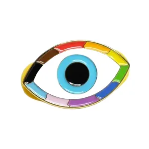 BCDS Rainbow Evil Eye Pin