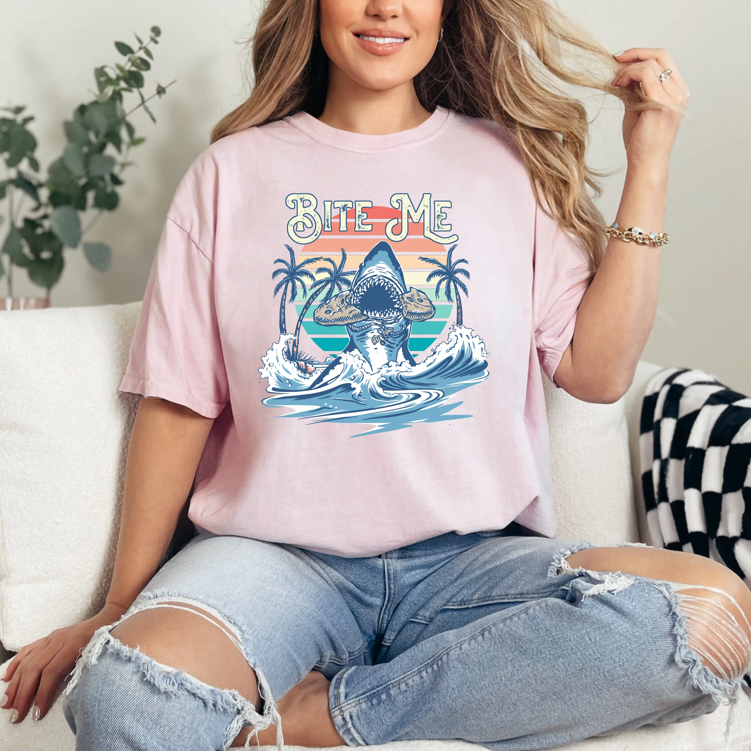 Bite Me Shark Cookie - T-Shirt