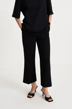 BONITA TROUSERS CROPPED - BLACK