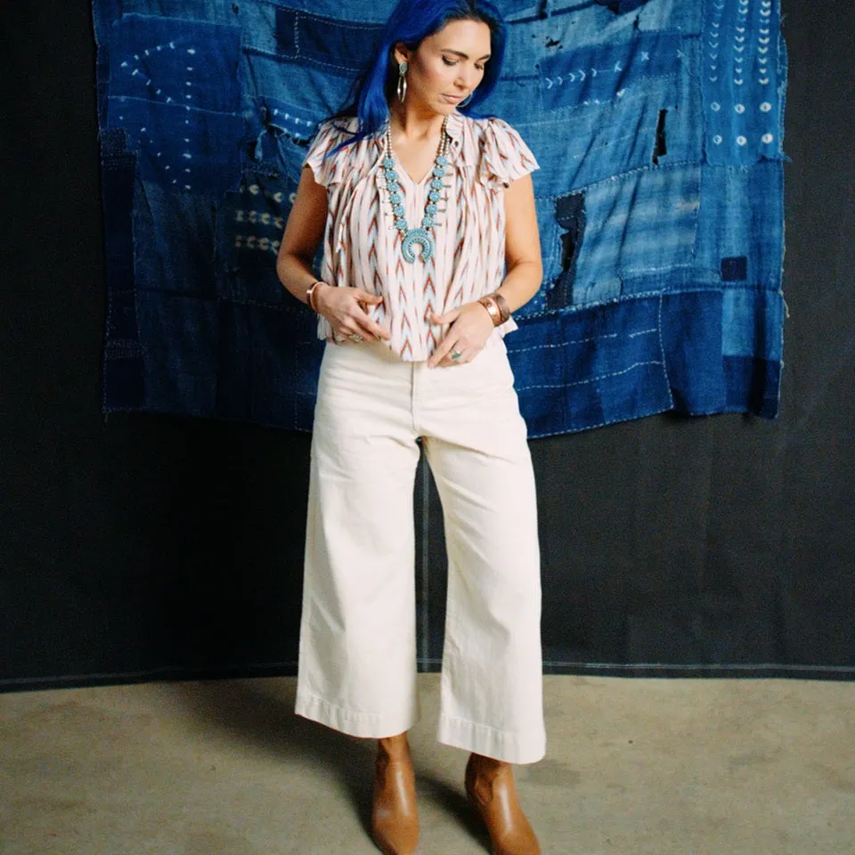 Carpenter Crop Cream Women's Pants