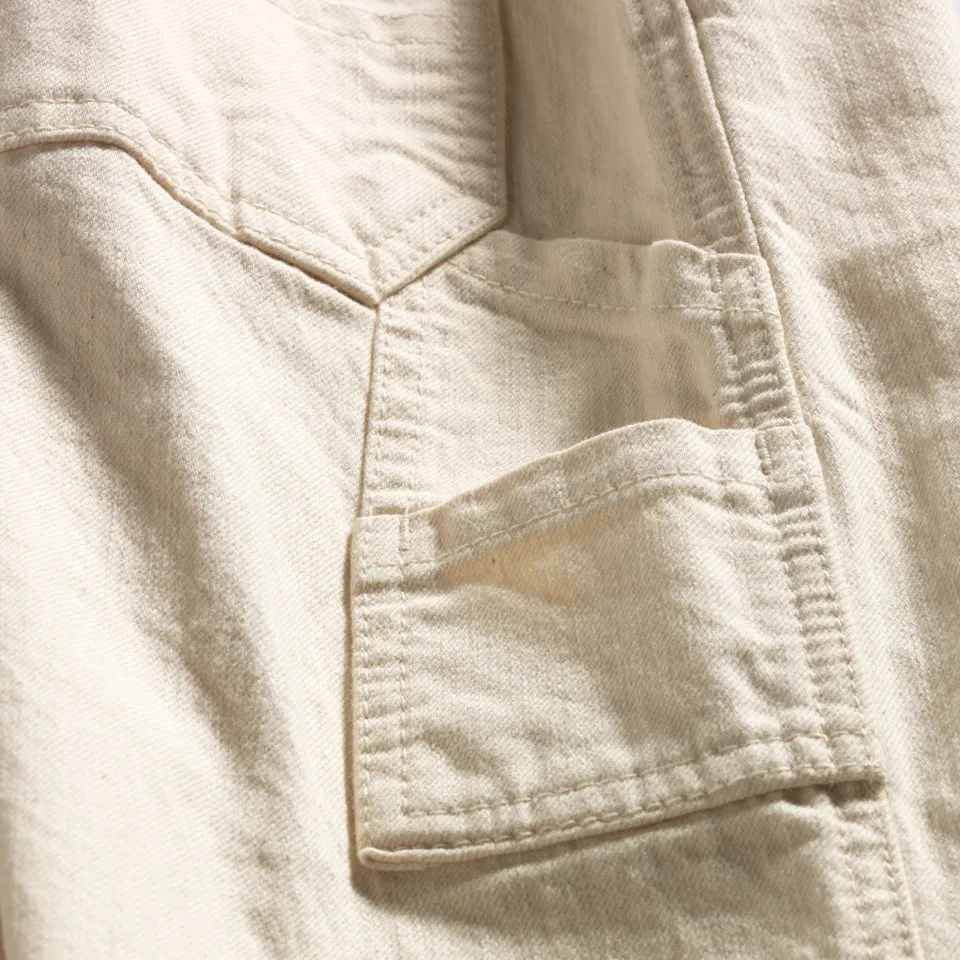 Carpenter Crop Cream Women's Pants