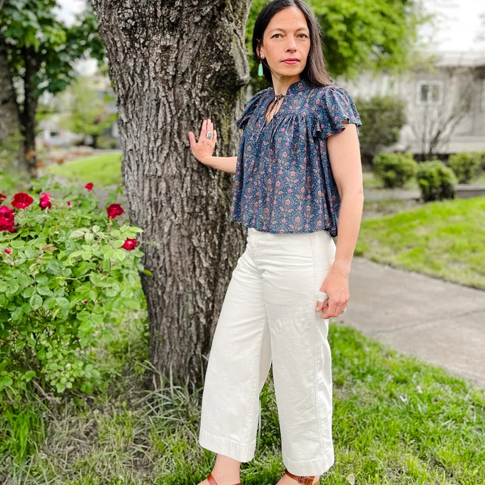 Carpenter Crop Cream Women's Pants