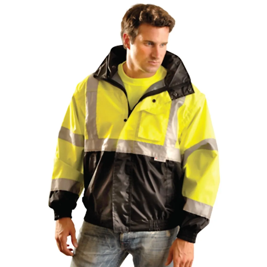 Class 3 Black Bottom Bomber Jacket - 3X