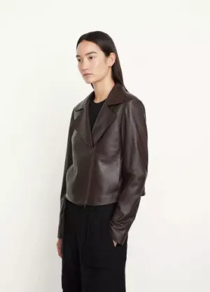 Classic Leather Zip Front Jacket | Women Stylish Leather Jacket By The Jacket Seller