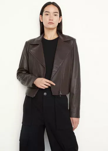 Classic Leather Zip Front Jacket | Women Stylish Leather Jacket By The Jacket Seller