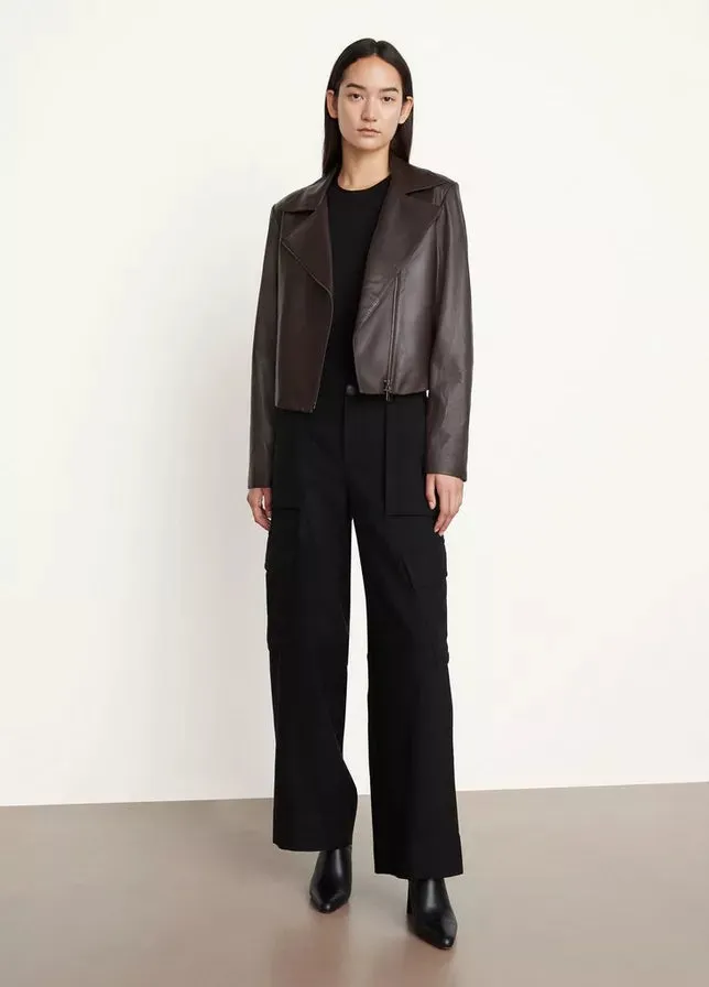Classic Leather Zip Front Jacket | Women Stylish Leather Jacket By The Jacket Seller