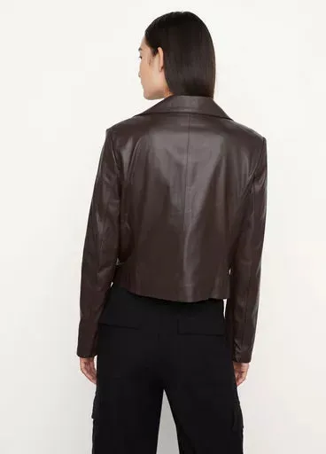 Classic Leather Zip Front Jacket | Women Stylish Leather Jacket By The Jacket Seller