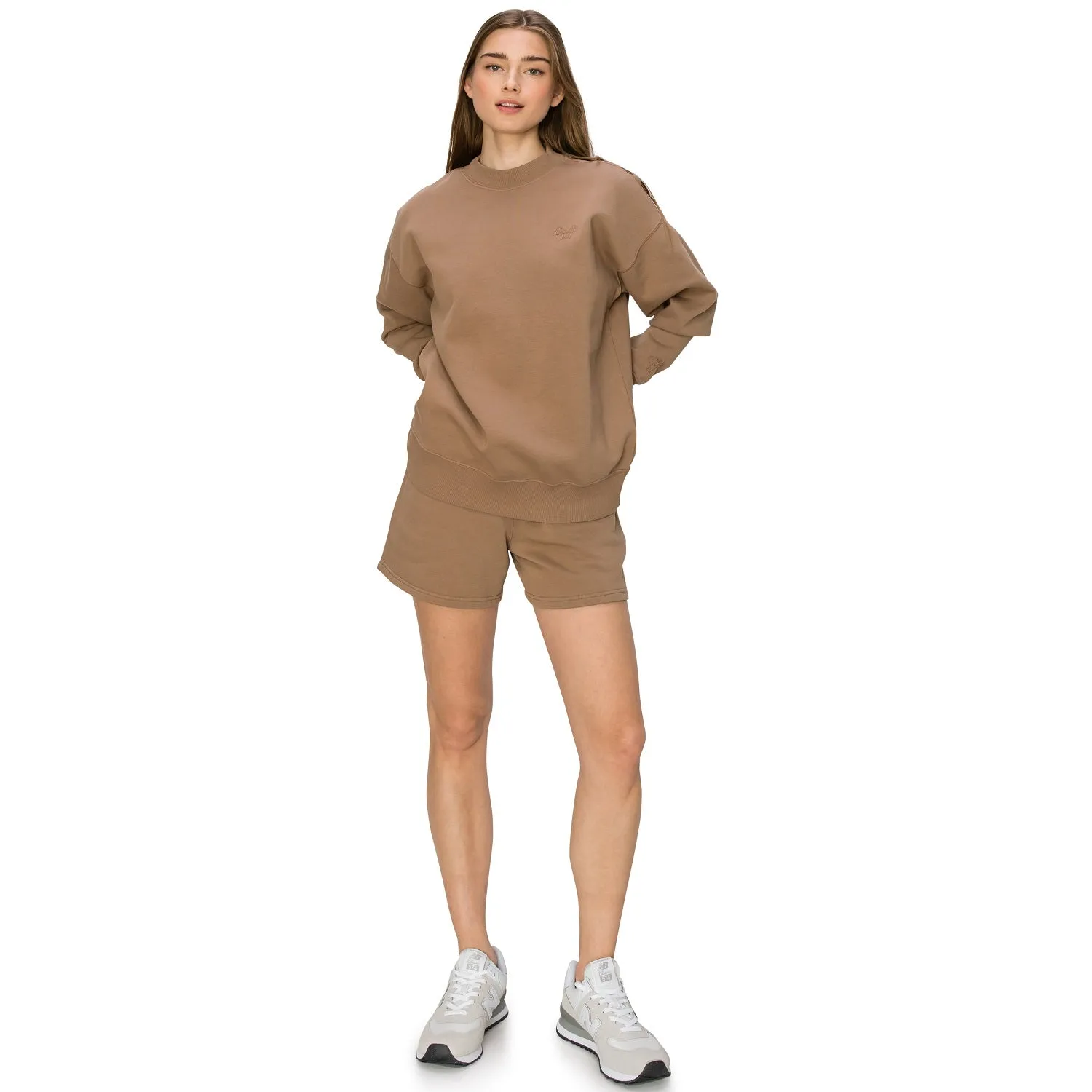 Cloud Fleece Crewneck Sweatshirt - Light Brown