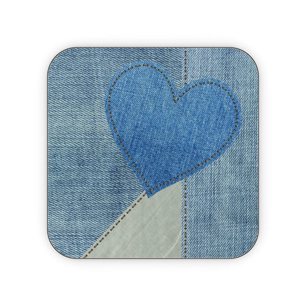 Coasters - Denim Heart