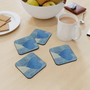 Coasters - Denim Heart