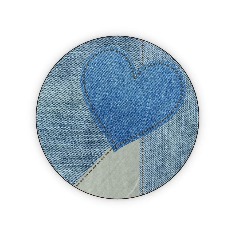 Coasters - Denim Heart