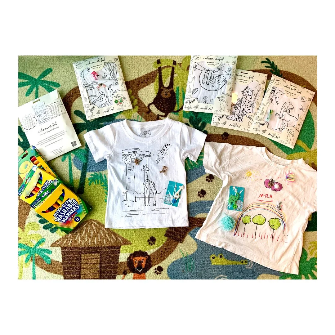 Dancing Flamingos - DIY Color-it-ful T-shirts