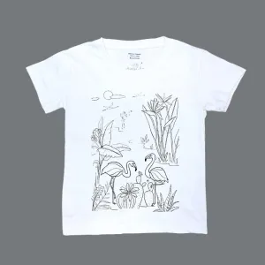 Dancing Flamingos - DIY Color-it-ful T-shirts