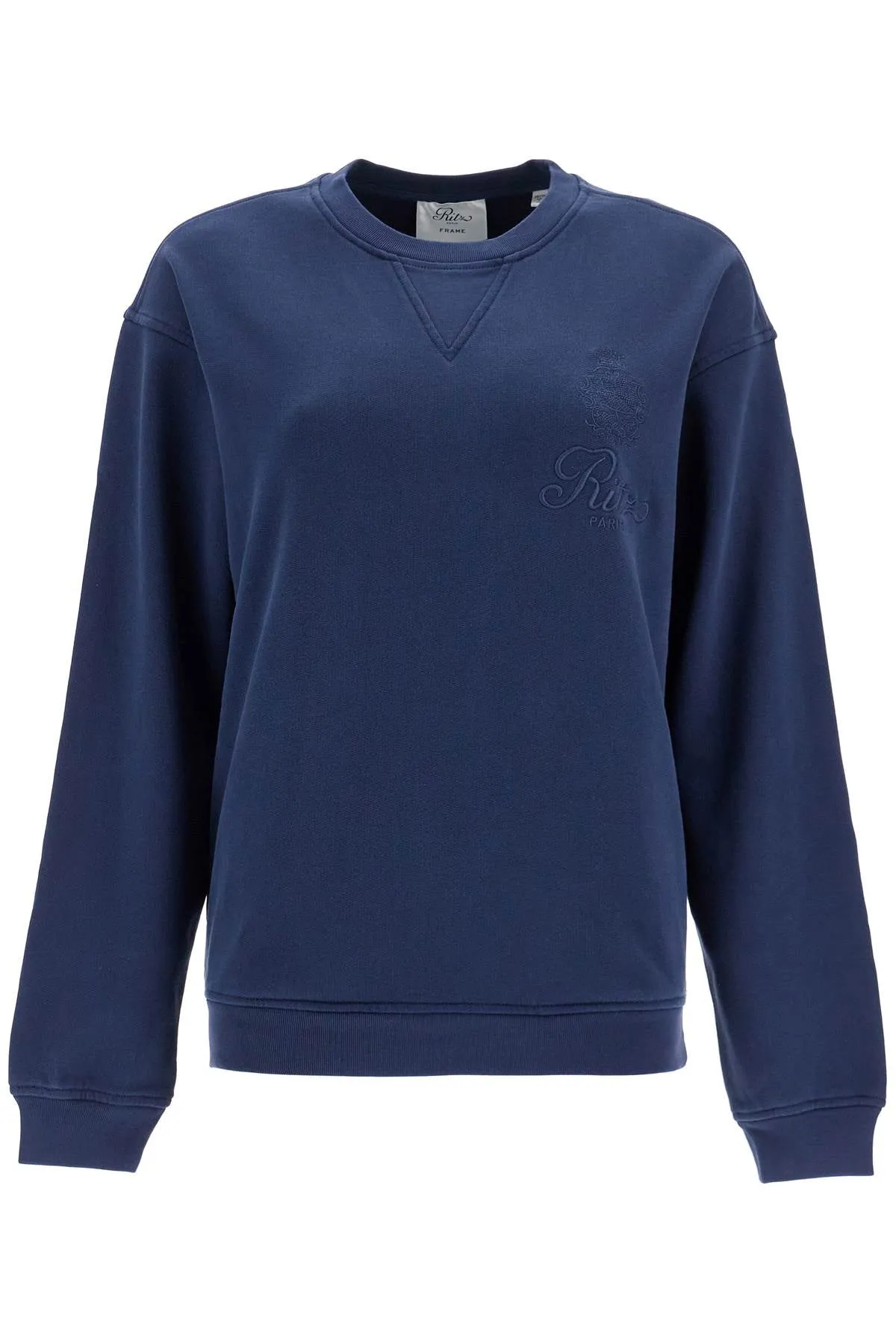 embroidered frame x ritz paris MP25JSS006 DARK NAVY