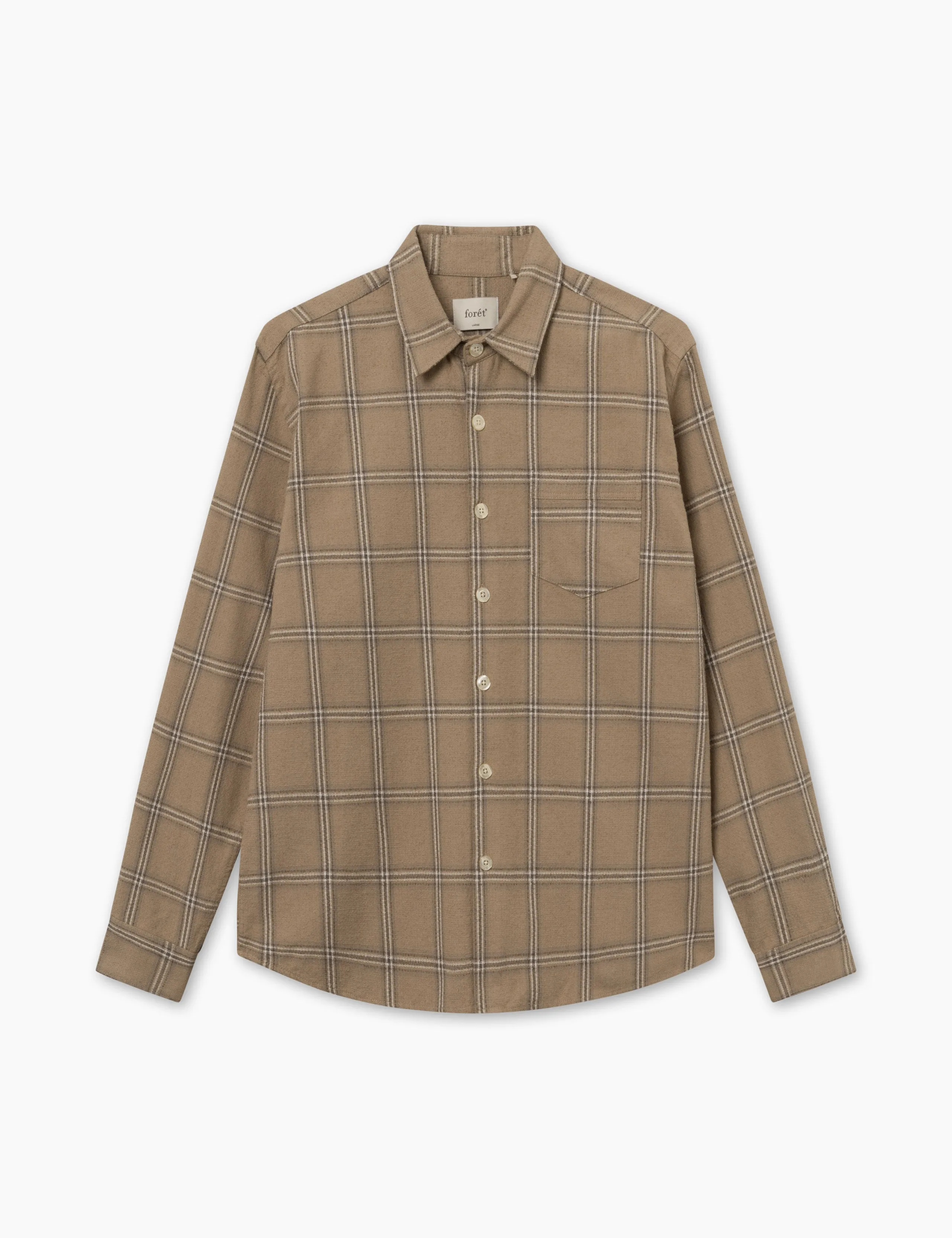 FABLE CHECK SHIRT - KHAKI CHECK