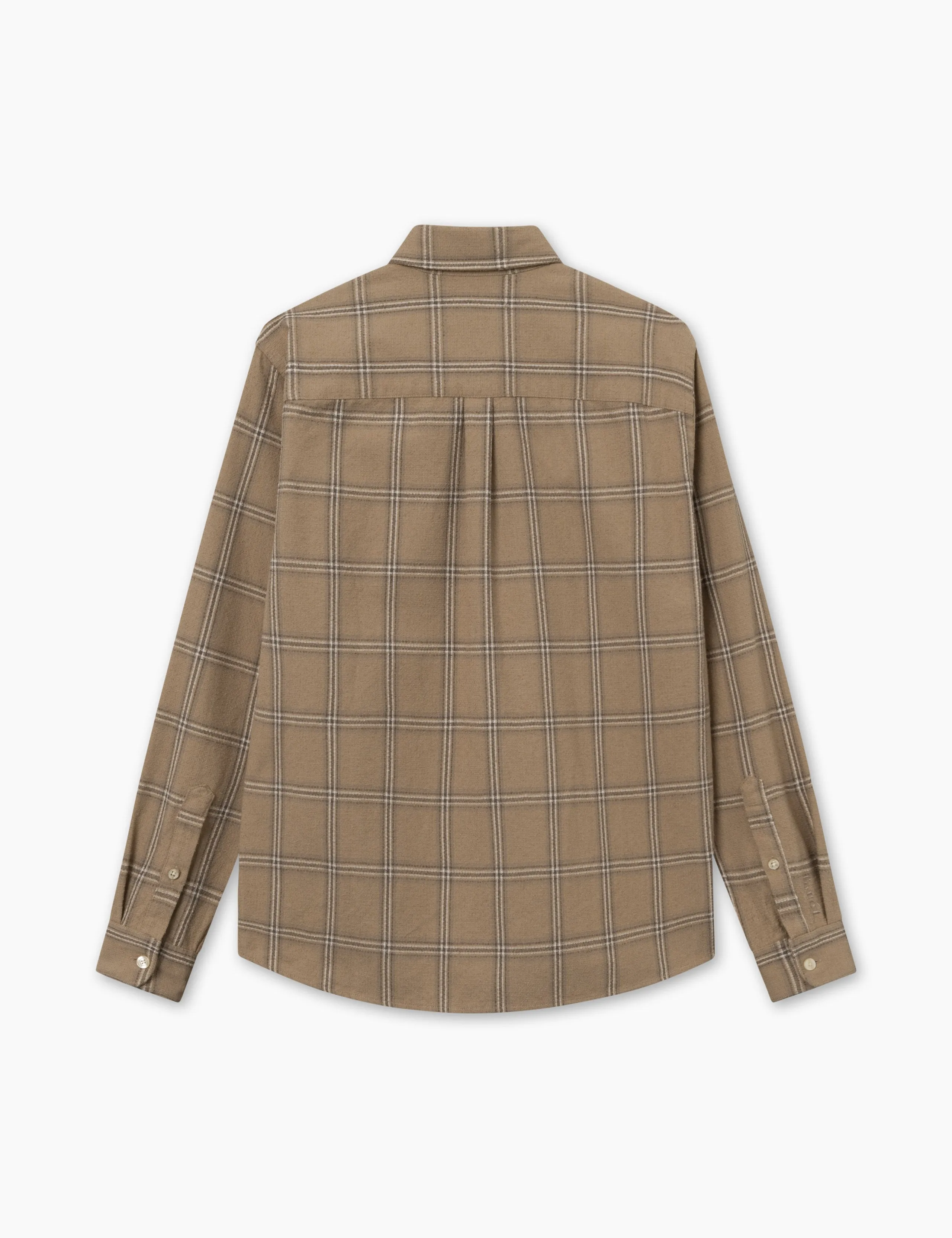 FABLE CHECK SHIRT - KHAKI CHECK