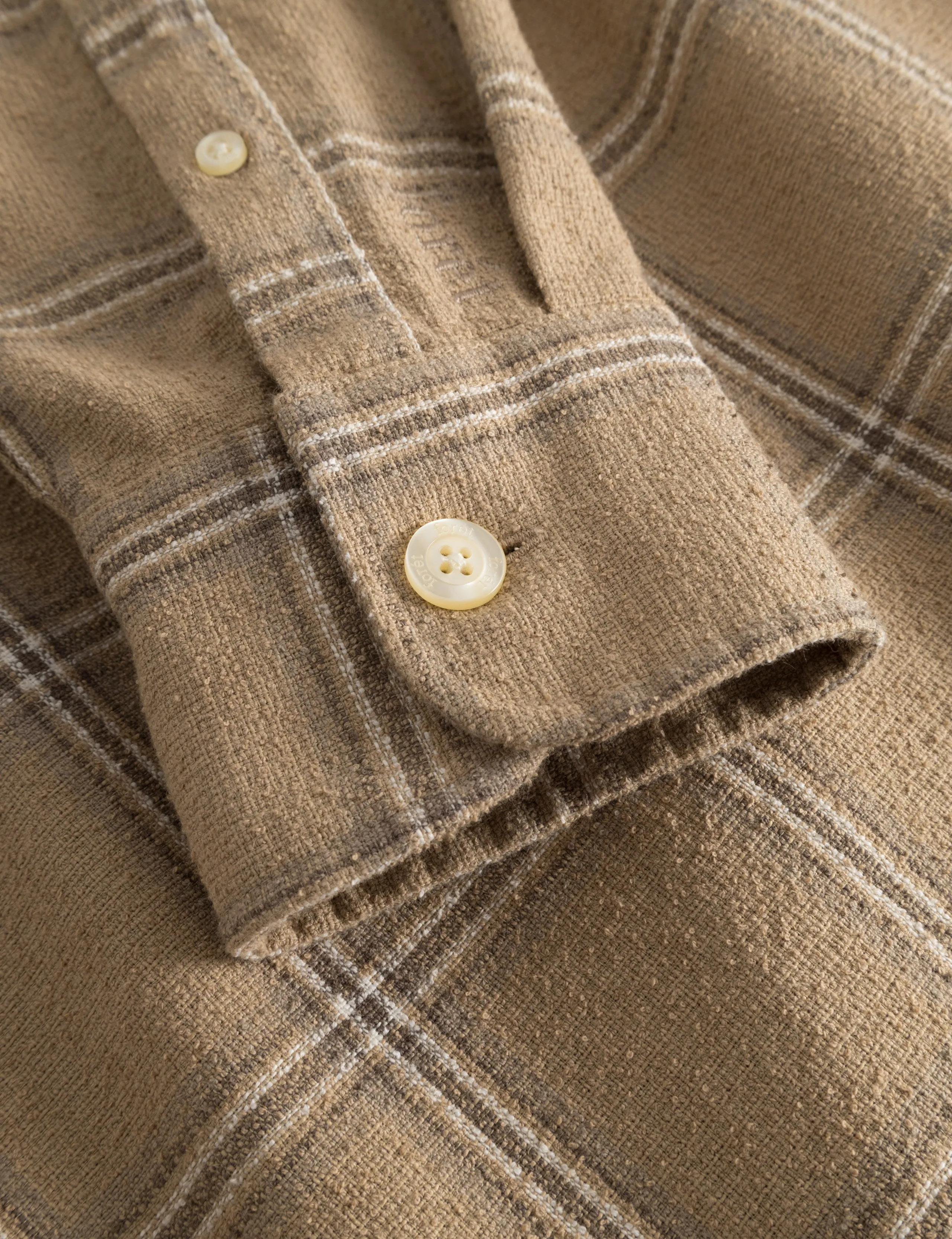 FABLE CHECK SHIRT - KHAKI CHECK