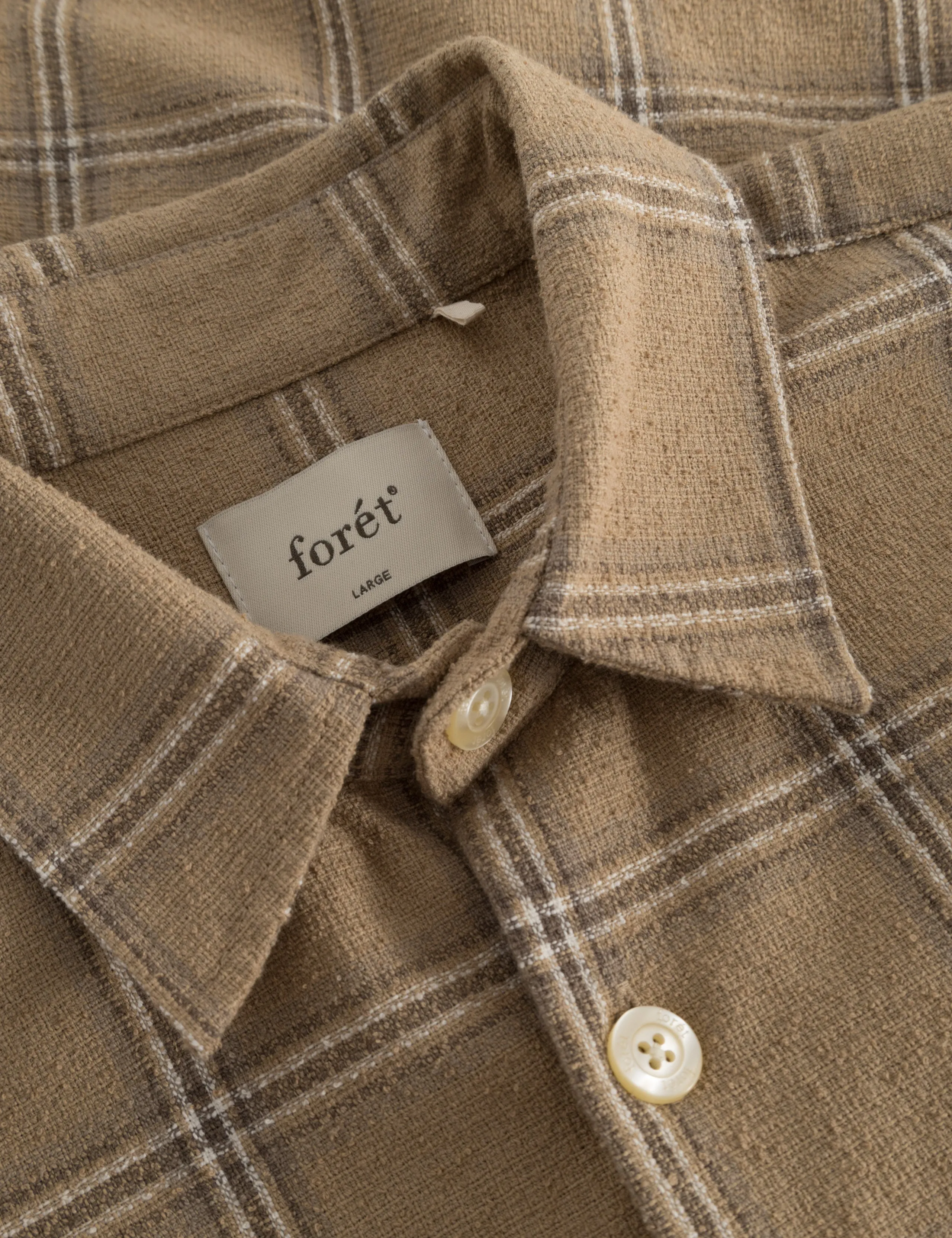 FABLE CHECK SHIRT - KHAKI CHECK
