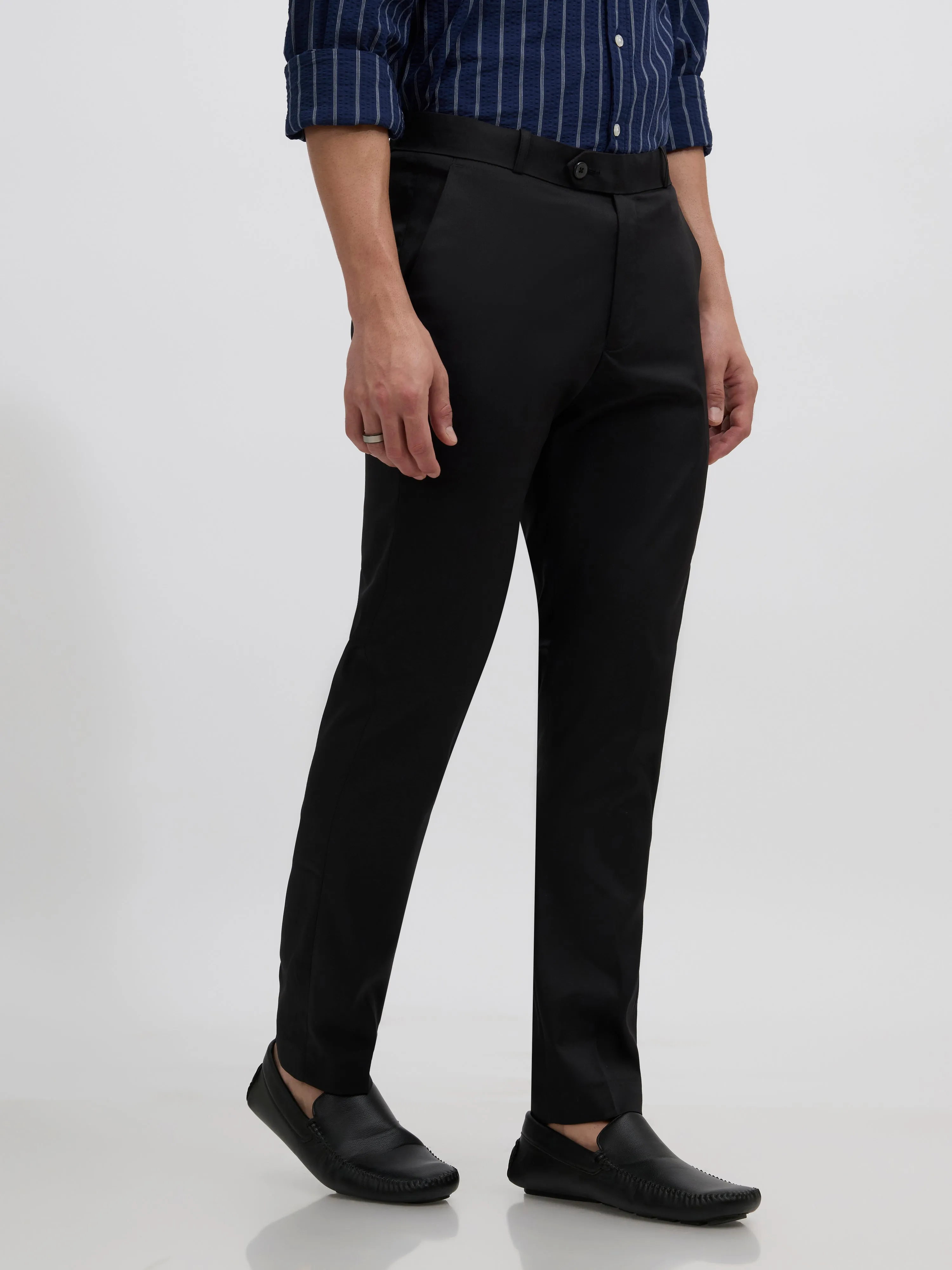Falcon - Skinny fit Formal Pant - Black