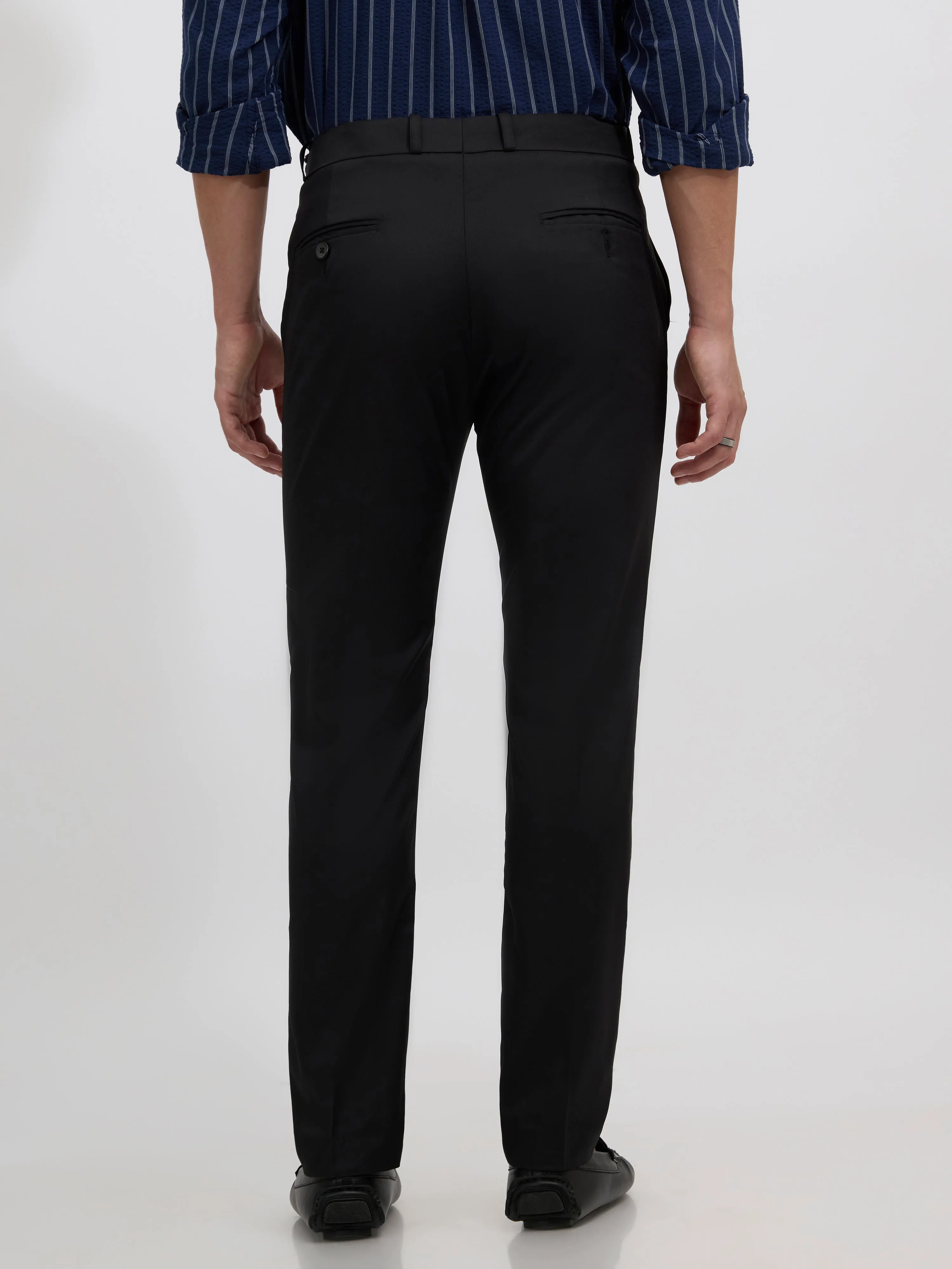 Falcon - Skinny fit Formal Pant - Black