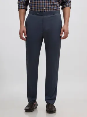 Falcon - Skinny fit Formal Pant - Cement Blue