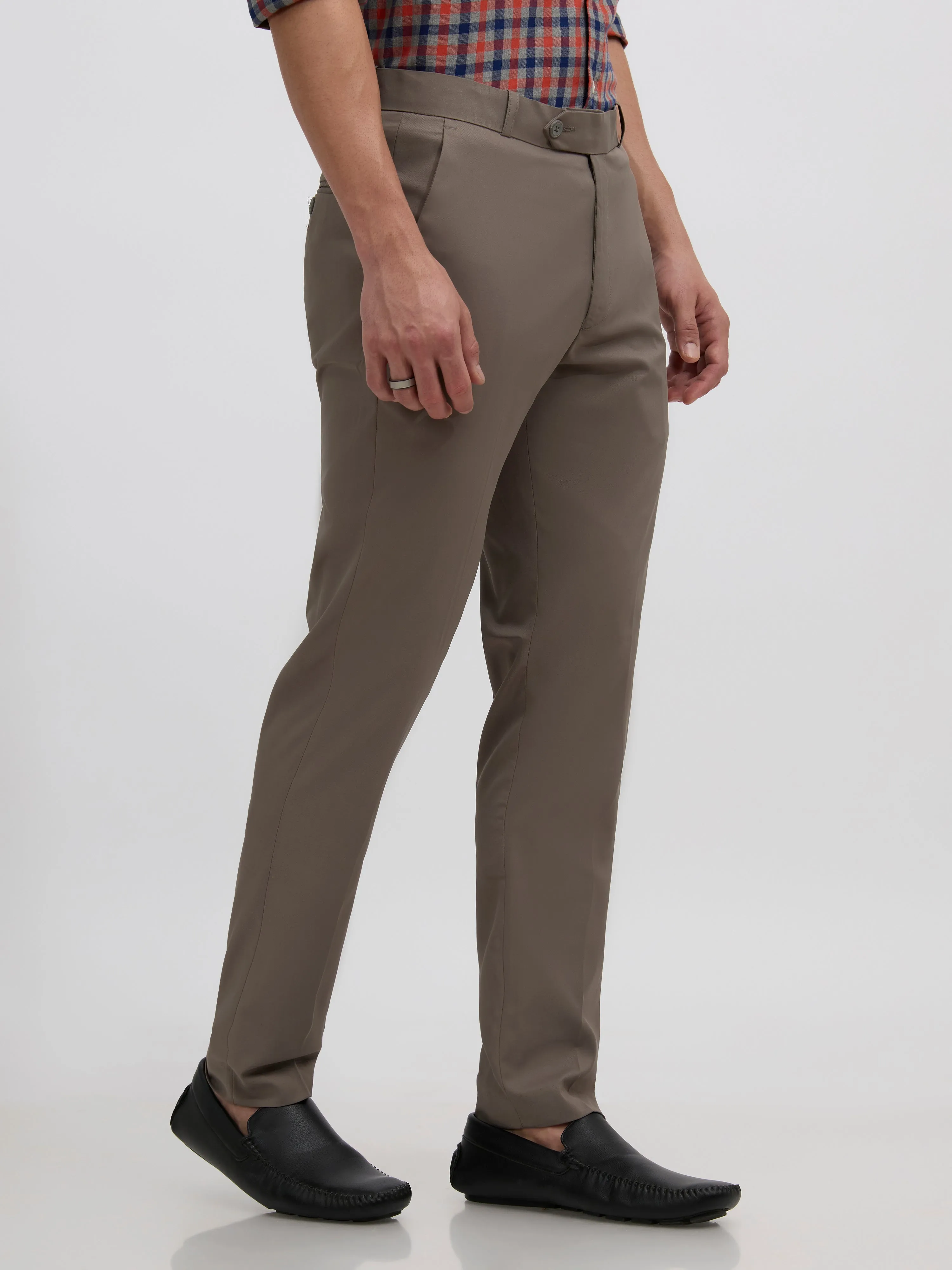 Falcon - Skinny fit Formal Pant - Cement Gray