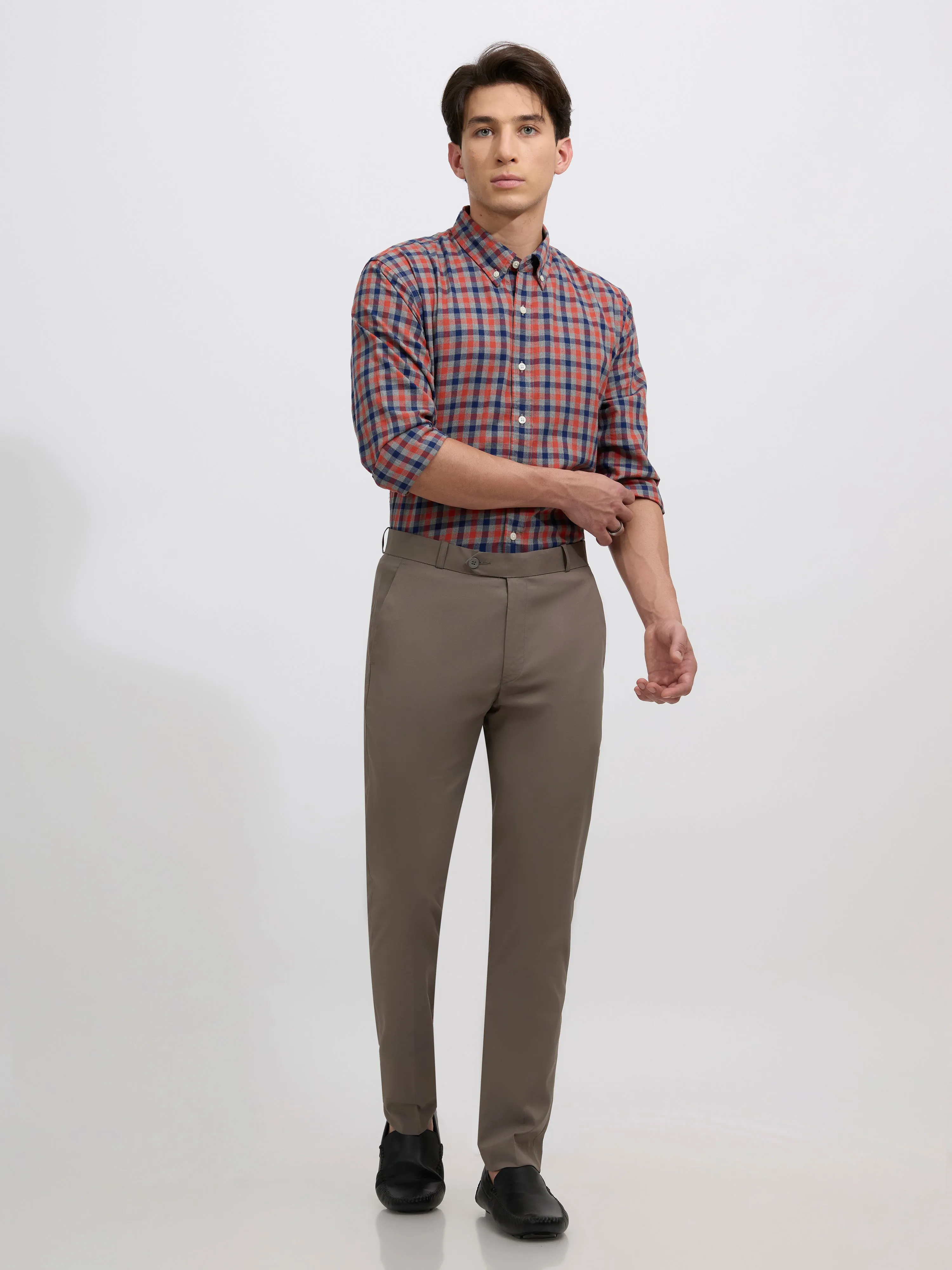 Falcon - Skinny fit Formal Pant - Cement Gray