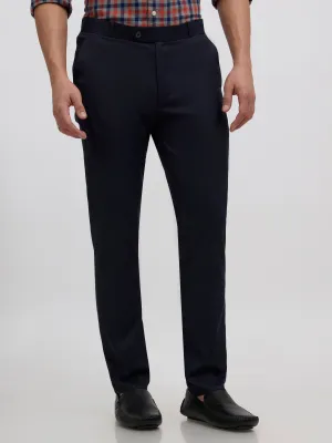 Falcon - Skinny fit Formal Pant - Navy Blue
