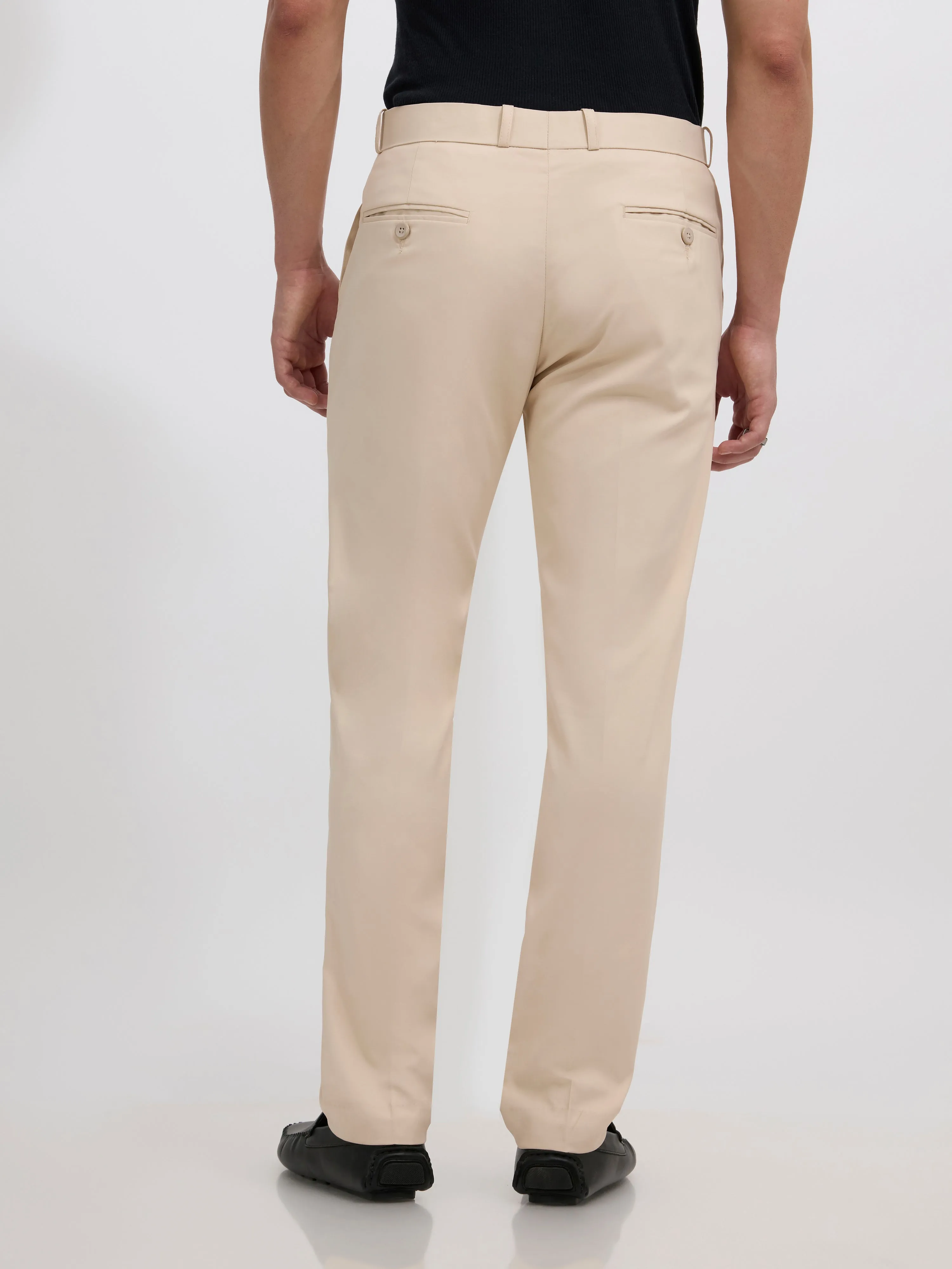 Falcon - Skinny fit Formal Pant - Sand Beige
