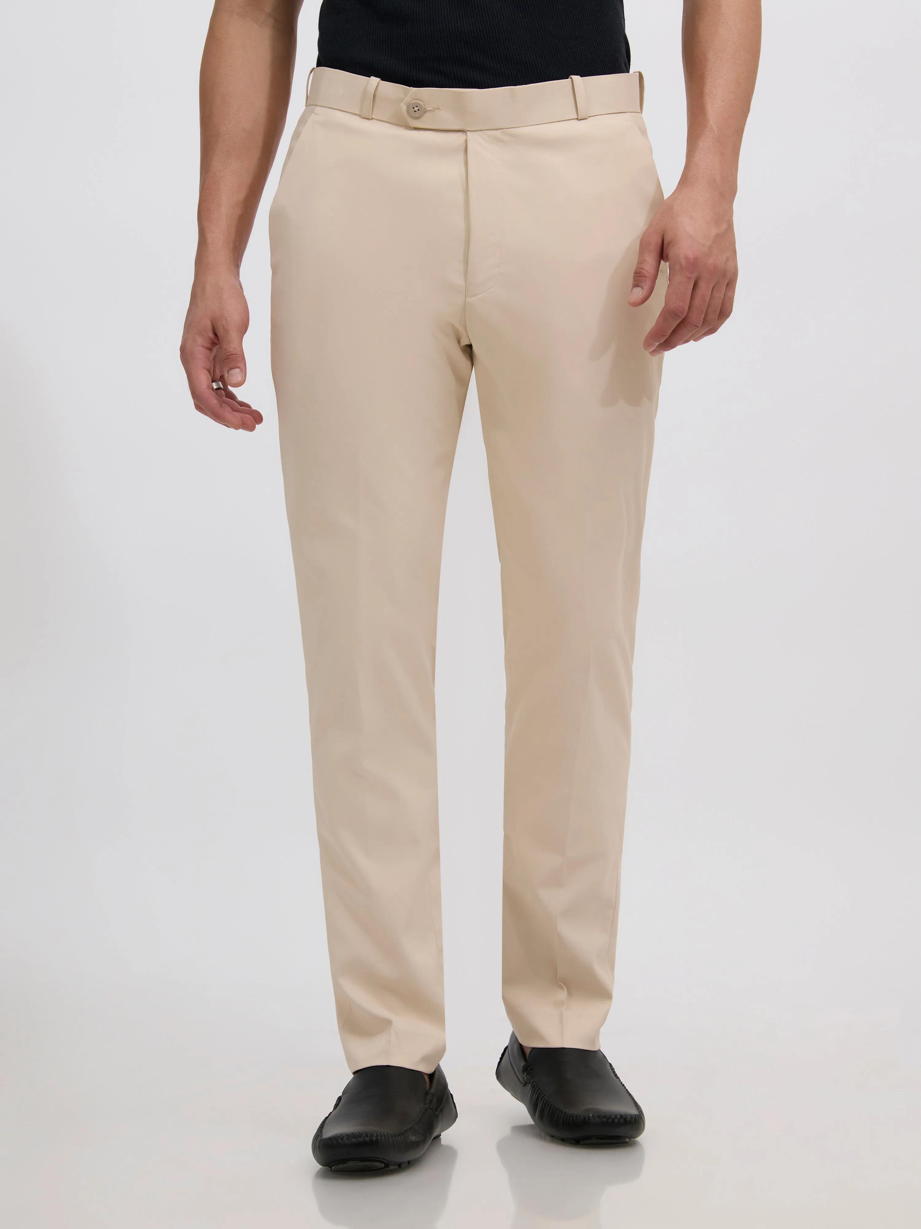Falcon - Skinny fit Formal Pant - Sand Beige