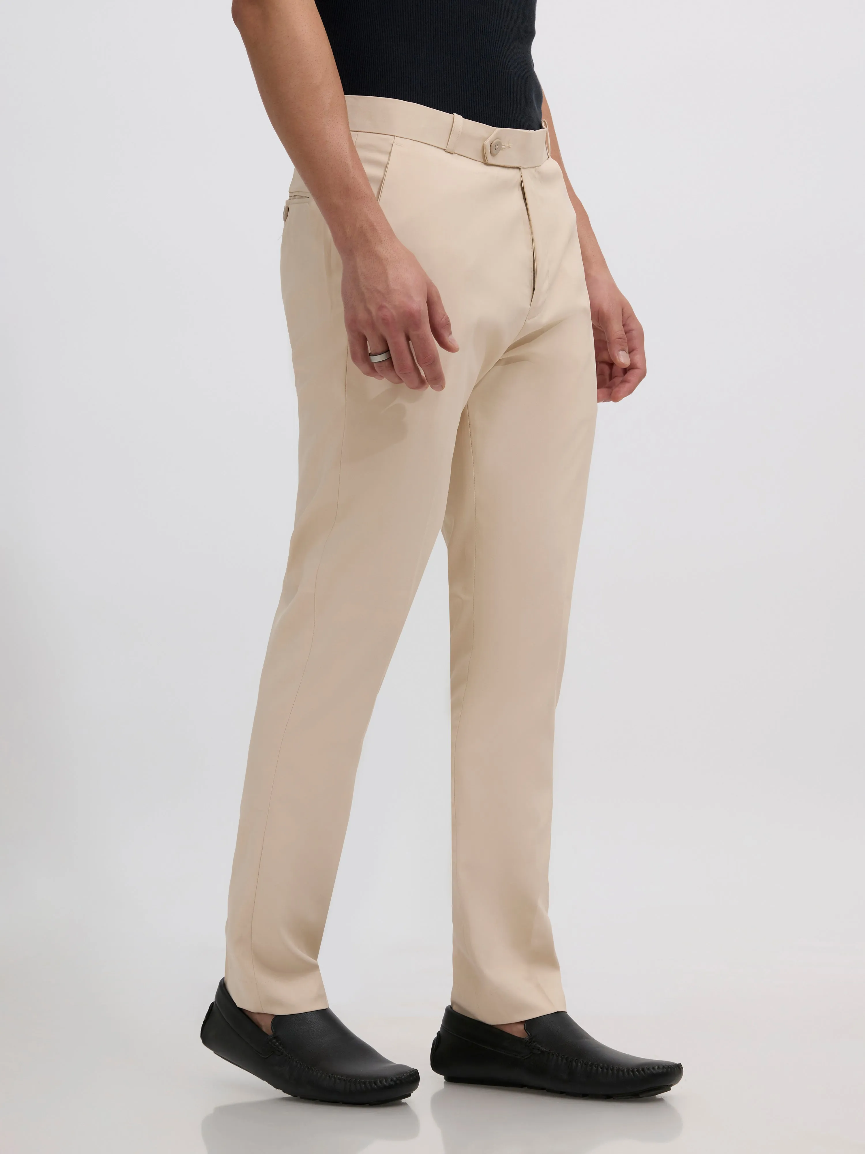 Falcon - Skinny fit Formal Pant - Sand Beige