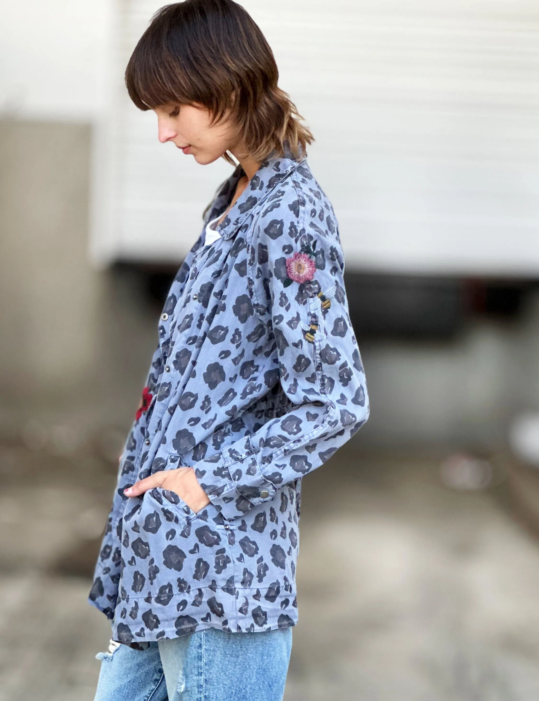 Floral Jungle Embroidery Jacket