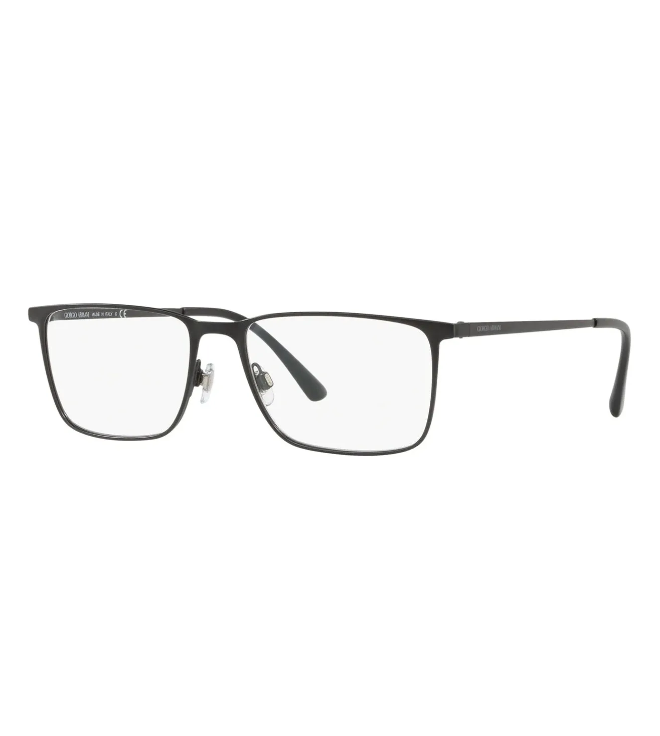 Giorgio Armani Men's Black Rectangular Optical Frame