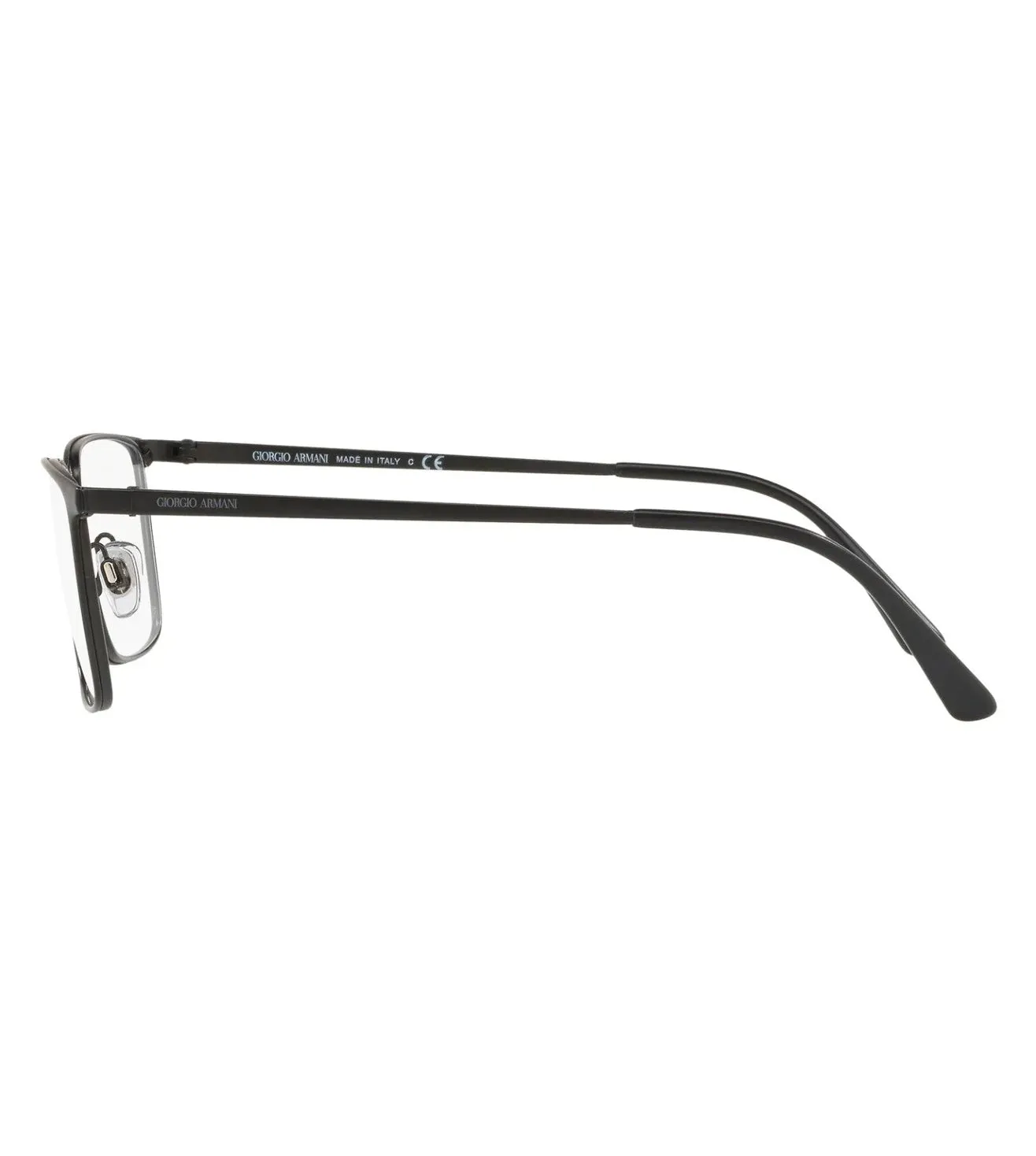 Giorgio Armani Men's Black Rectangular Optical Frame