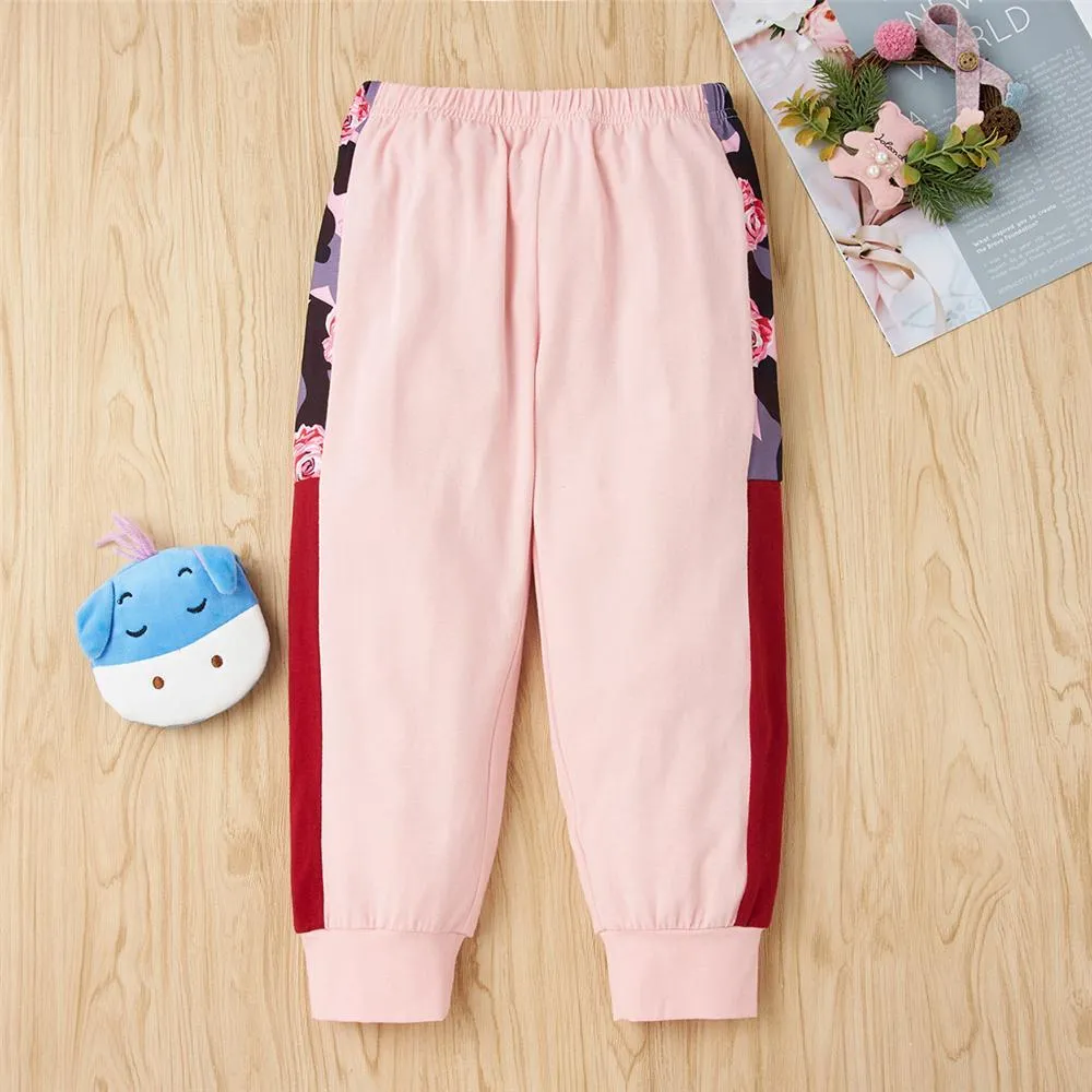Girls Pattern Printed Long Sleeve T-shirts & Pants Girls Clothing Wholesalers