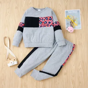 Girls Pattern Printed Long Sleeve T-shirts & Pants Girls Clothing Wholesalers