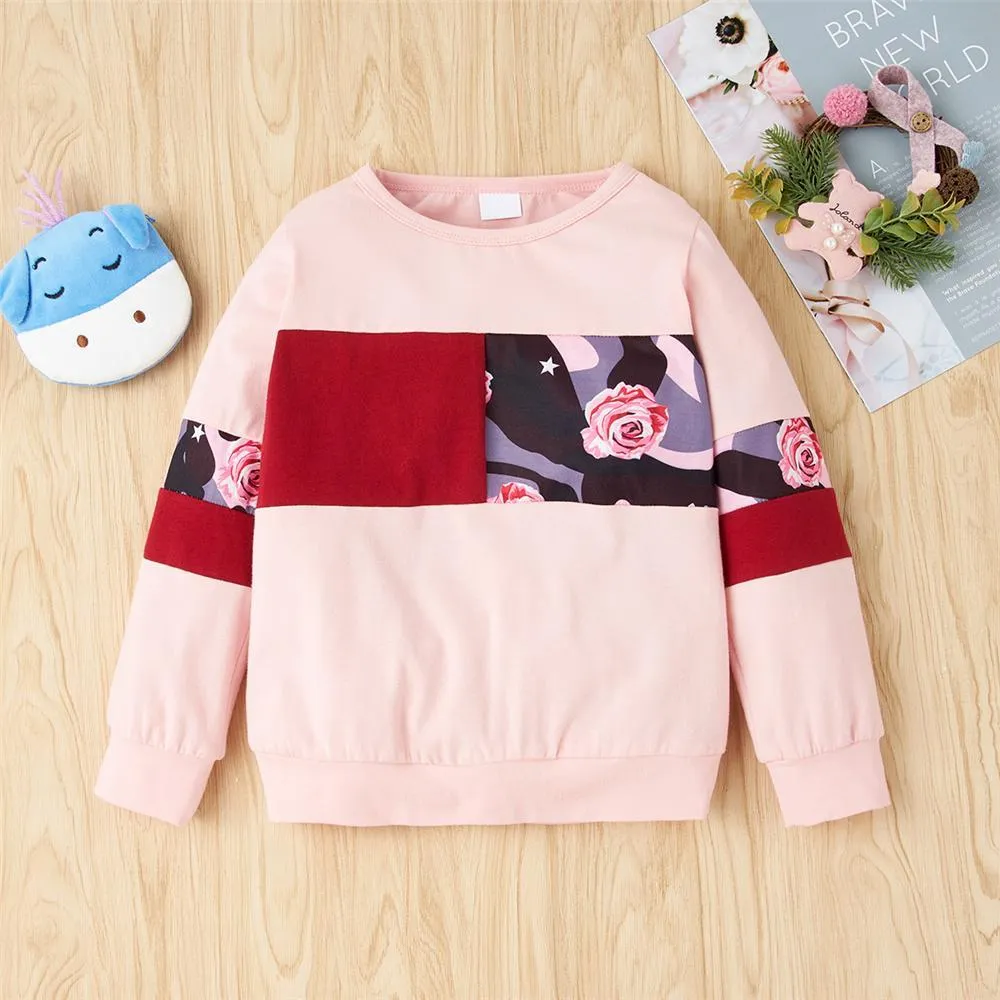Girls Pattern Printed Long Sleeve T-shirts & Pants Girls Clothing Wholesalers