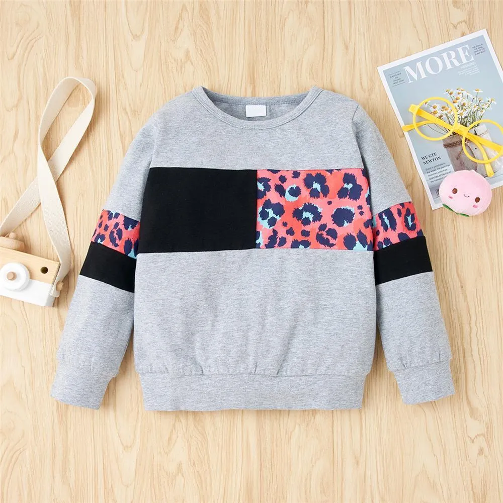 Girls Pattern Printed Long Sleeve T-shirts & Pants Girls Clothing Wholesalers