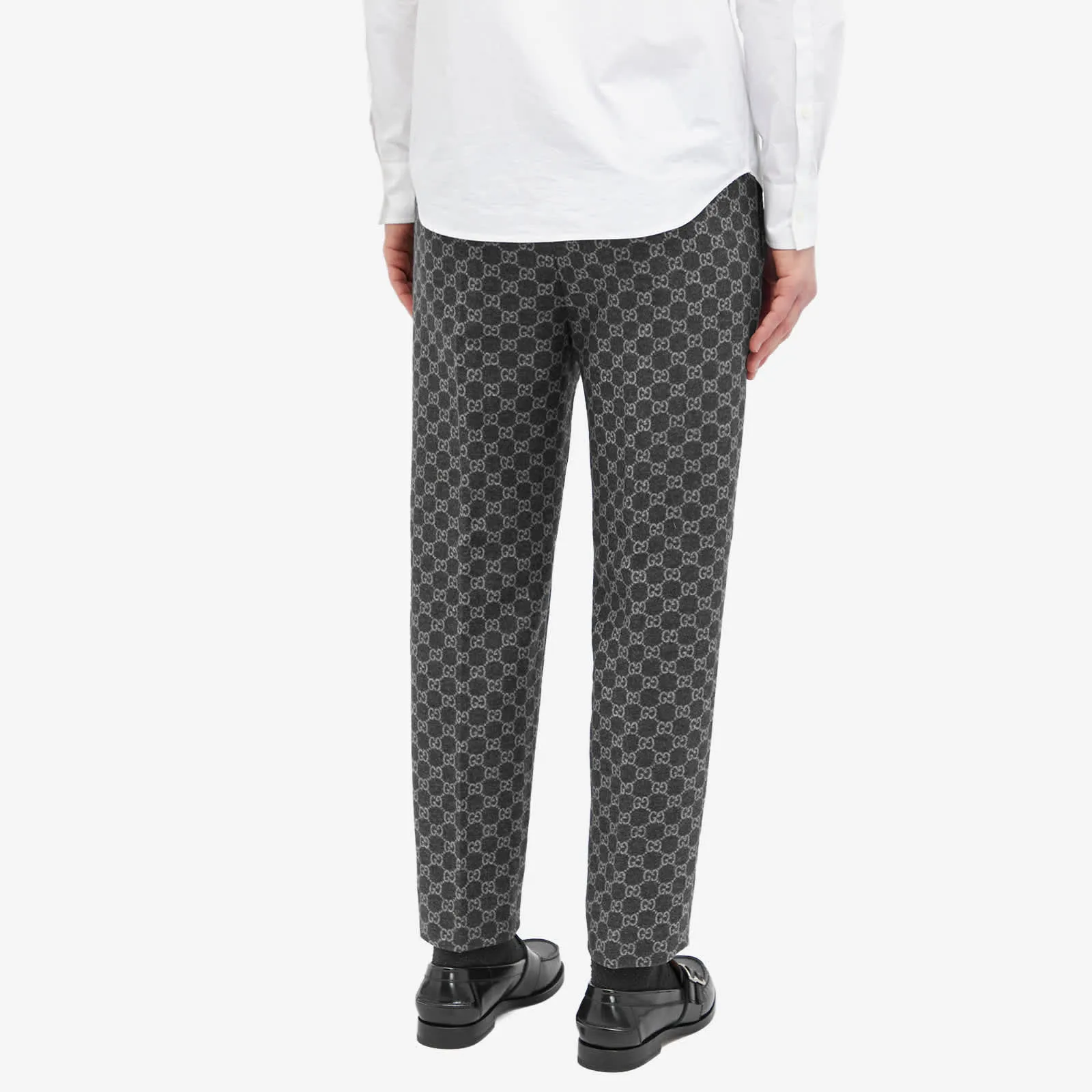 Gucci Gg Jacquard trousers, dark gray