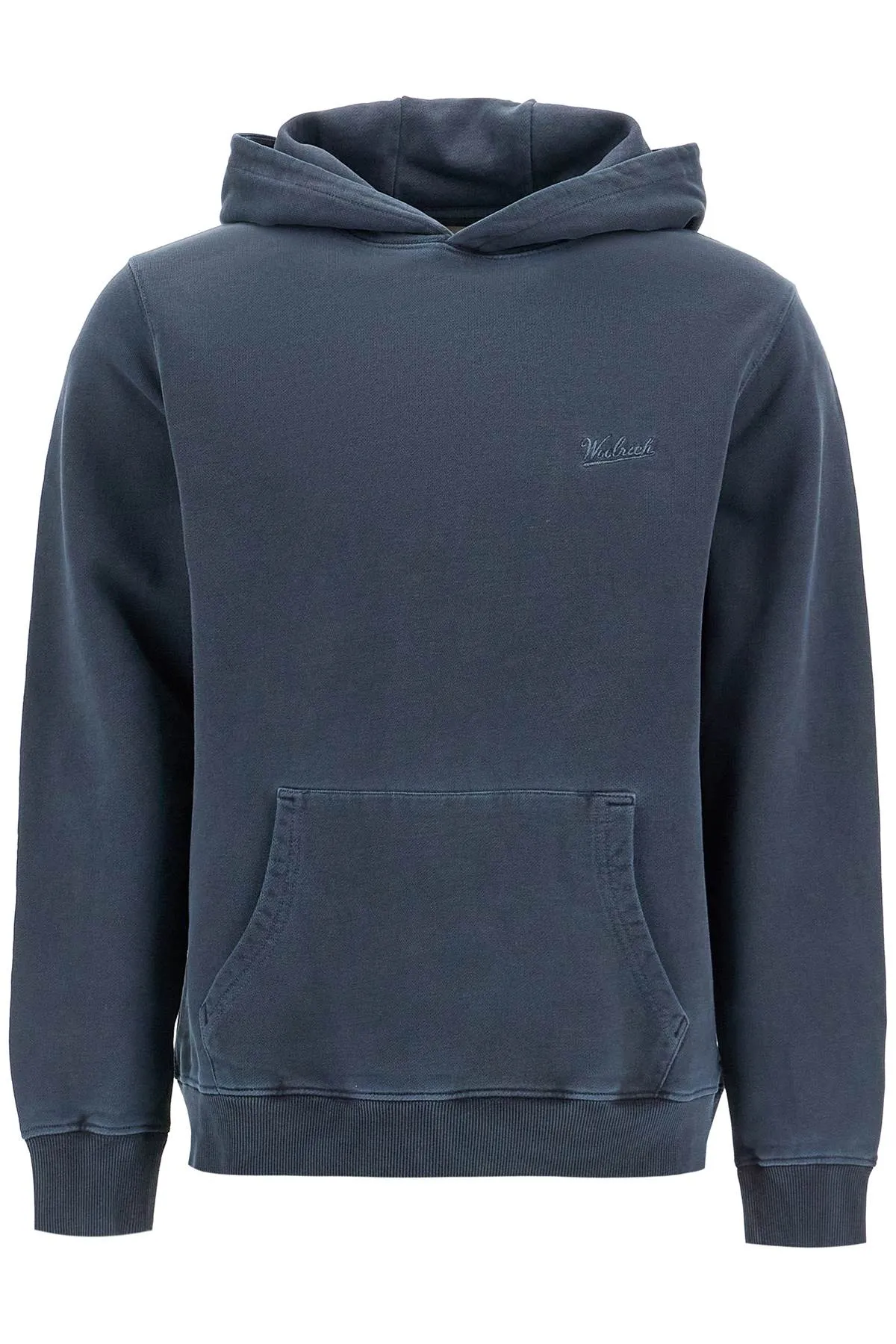 hooded sweatshirt with tie-d CFWOSW0260 MRUT3686 MELTON BLUE
