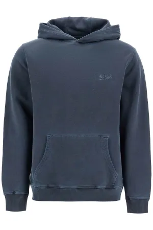 hooded sweatshirt with tie-d CFWOSW0260 MRUT3686 MELTON BLUE
