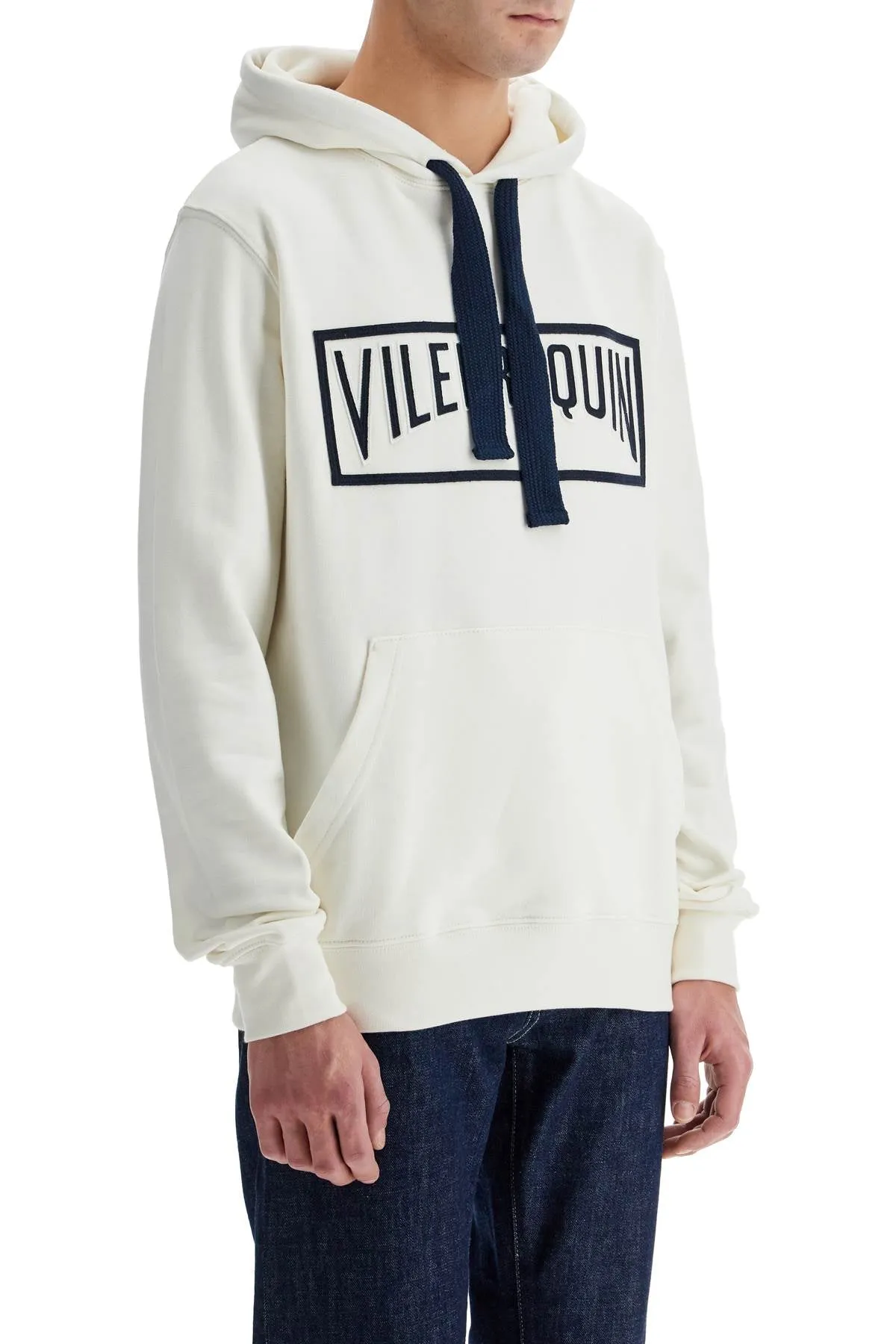 hooded sweatshirt with VBMSW0020 02657 L OFF WHITE