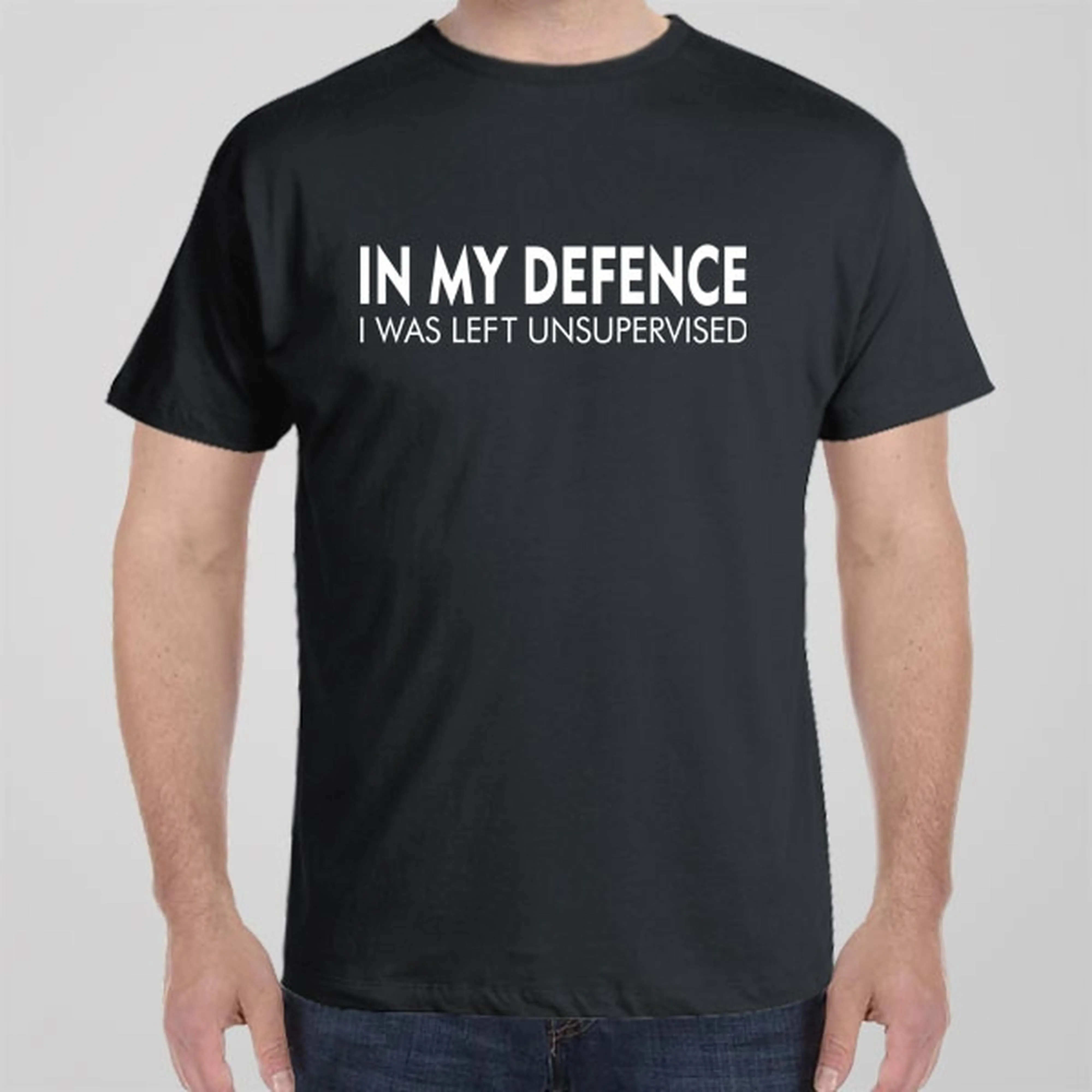 In my defence - I was left unsupervised - T-shirt
