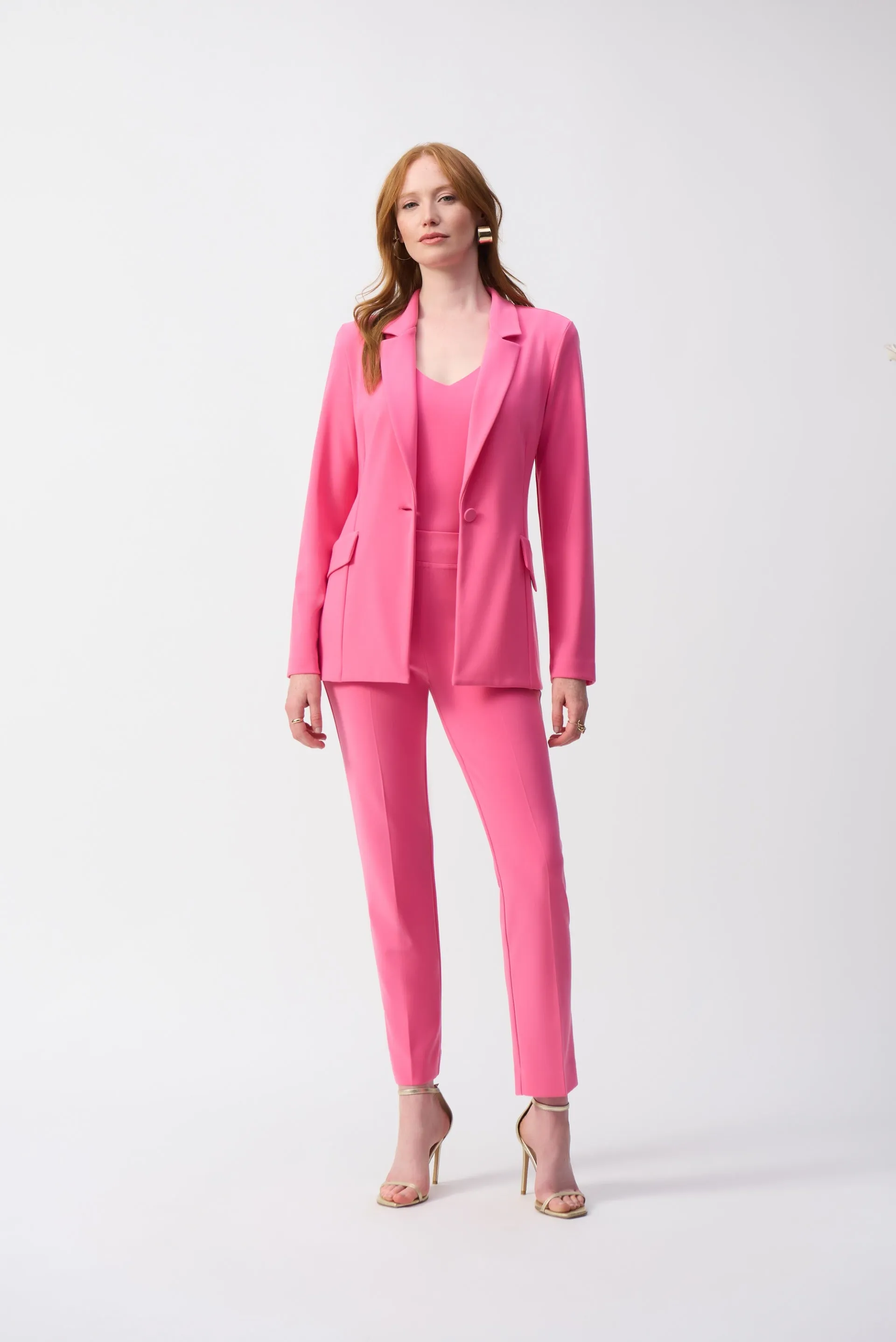 Joseph Ribkoff Bubble Gum Silky Knit Straight Blazer Style 251240