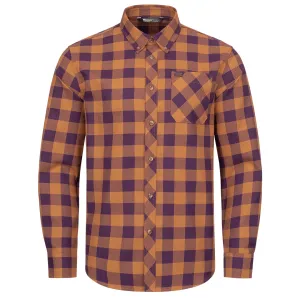 Joshua Shirt - Ocker/Purple Checked by Blaser